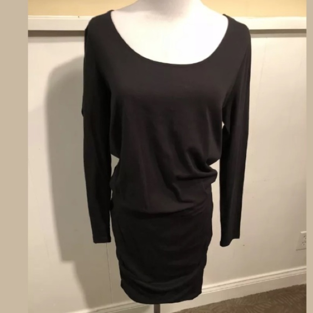 Banana Republic Black Knit Blouson Dress - size S